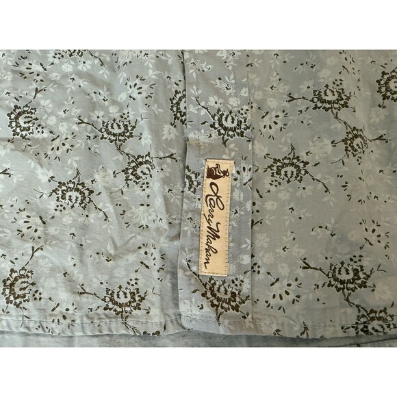 Larry Mahan Western Shirt Diamond Pearl Snap Men XL Paisley Floral Sawtooth - Picture 2 of 12